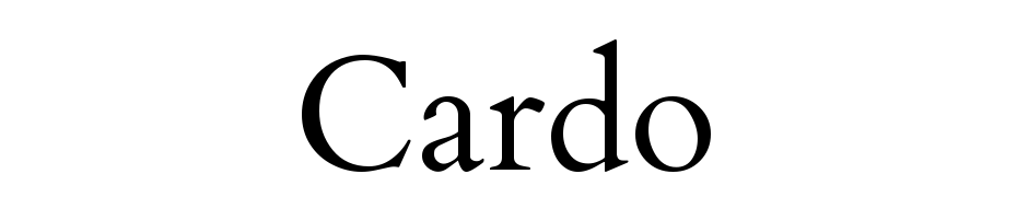 Cardo Italic Yazı tipi ücretsiz indir